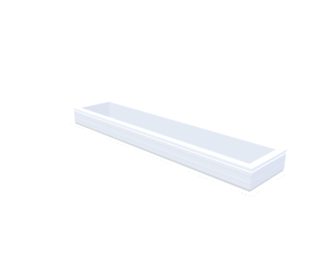 PVC-Aufsatzkranz 40x220 cm - Skylux